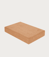 Manduka Yoga Blok Kurk Rechthoekig Laag - 30.5 x 20.5 x 5 cm