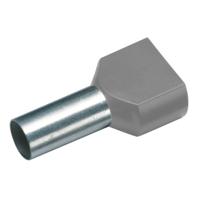 Cimco 18 2468 Dubbele adereindhulzen 1 mm² Deels geïsoleerd Rood 100 stuk(s)