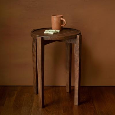 Dutchbone Bijzettafel 'Shane' Acaciahout, 40cm