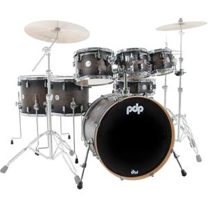PDP Drums Concept Maple 7-Piece Satin Charcoal Burst 7d. shellset