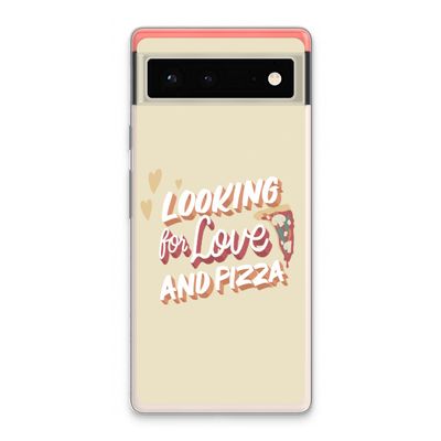 Pizza is the answer: Google Pixel 6 Transparant Hoesje