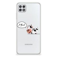 Samsung Galaxy A22 5G Telefoonhoesje met Naam Cow