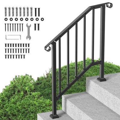 VEVOR 2-3 Stappen Leuning Ingang Leuning Trap Leuning 950x84x985mm Zwart