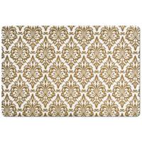 Zeller tafel placemats met barok print - goud - 1x stuks - 43,5 x 28,5 cm - Vintage onderleggers