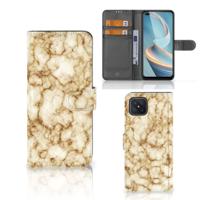 OPPO Reno4 Z | Bookcase | Marmer Goud | Portemonnee hoesje