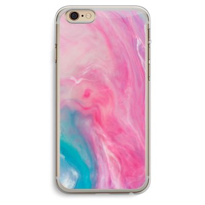 Roze explosie: iPhone 6 Plus / 6S Plus Transparant Hoesje