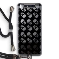 Musketon Skulls: Samsung Galaxy A80 Transparant Hoesje met koord