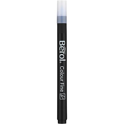Berol colourfine, lijndikte 0,6 mm, zwart, 12 stuk/ 1 doos
