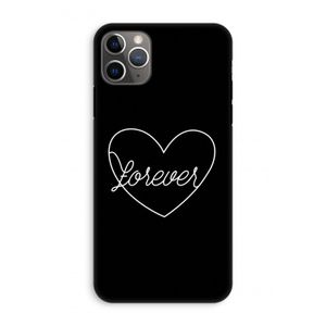 Forever heart black: iPhone 11 Pro Max Tough Case