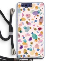 Terrazzo Memphis Pink: Honor 9 Transparant Hoesje met koord