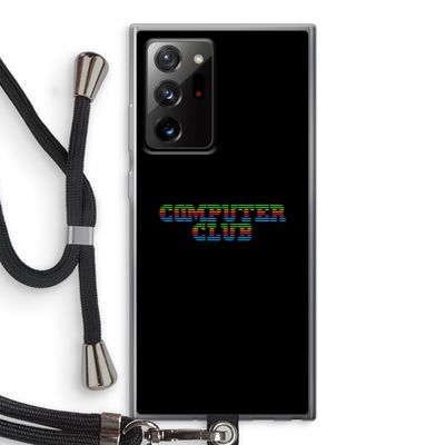 Retro: Samsung Galaxy Note 20 Ultra / Note 20 Ultra 5G Transparant Hoesje met koord