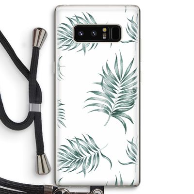 Simple leaves: Samsung Galaxy Note 8 Transparant Hoesje met koord