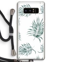 Simple leaves: Samsung Galaxy Note 8 Transparant Hoesje met koord