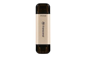 Transcend JetFlash 930C USB flash drive 512 GB USB Type-A / USB Type-C 3.2 Gen 1 (3.1 Gen 1) Goud