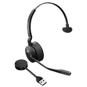 Jabra Engage 55 On Ear headset Telefoon DECT Mono Zwart Volumeregeling, Microfoon uitschakelbaar (mute), Mono