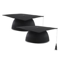 Afstudeer doctoraal hoedje geslaagd - 20x - zwart - volwassenen - Examen diploma uitreiking feestart