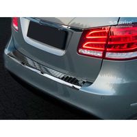 Zwart-Chroom RVS Bumper beschermer passend voor Mercedes E-Klasse W212 Kombi 2013-2016 'Ribs' AV251022 - thumbnail