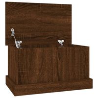 vidaXL Opbergbox 50x30x28 cm bewerkt hout bruin eikenkleur - thumbnail