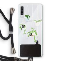 Hang In There: Samsung Galaxy A70 Transparant Hoesje met koord