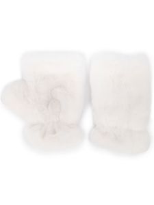 Apparis gants en fourrure artificielle - Blanc