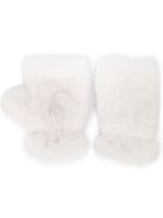 Apparis gants en fourrure artificielle - Blanc