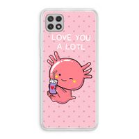 Love You A Lotl: Samsung Galaxy A22 4G Transparant Hoesje