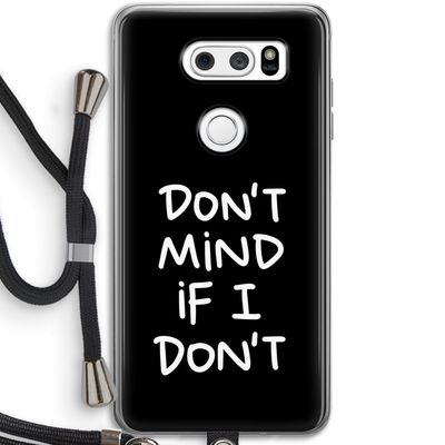 Don't Mind: LG V30 Transparant Hoesje met koord
