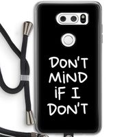 Don't Mind: LG V30 Transparant Hoesje met koord