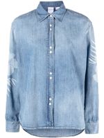 PINKO chemise en jean Gufare à fleurs - Bleu