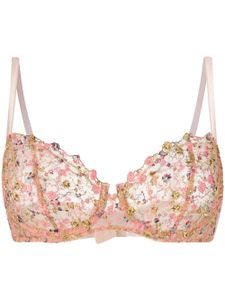 Gilda & Pearl soutien-gorge en dentelle à fleurs - Rose