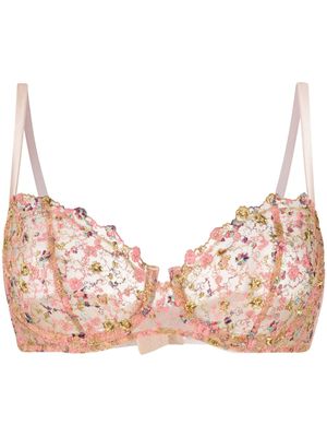 Gilda & Pearl soutien-gorge en dentelle à fleurs - Rose