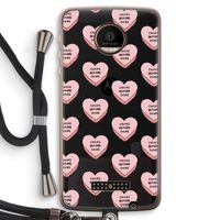 Chicks before dicks: Motorola Moto Z Force Transparant Hoesje met koord
