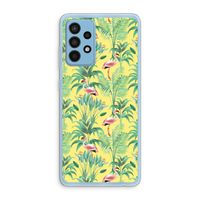 Flamingo party: Samsung Galaxy A52 Transparant Hoesje Flamingo party: Samsung Galaxy A52 Transparant Hoesje