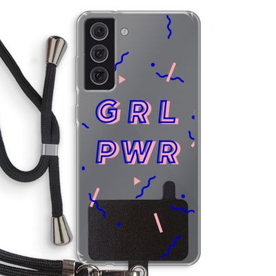 GRL PWR: Samsung Galaxy S21 FE Transparant Hoesje met koord