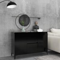 Dressoir 104x35x70 cm bewerkt hout zwart