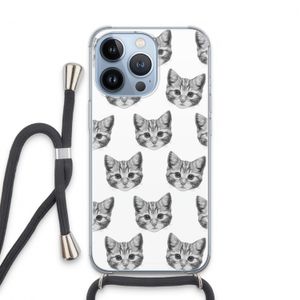 Kitten: iPhone 13 Pro Transparant Hoesje met koord