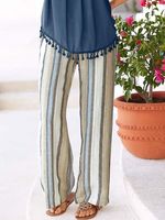 Casual Striped Loose Pants