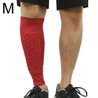 Voetbal anti-botsing leggings outdoor basketbal paardrijden alpinisme enkel beschermen kalf sokken Gear Protector maat: M