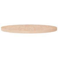 Tafelblad rond Ø90x4 cm onbehandeld massief eikenhout - thumbnail