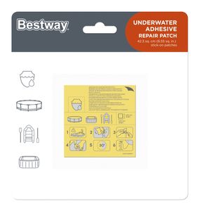 Bestway | Plaksetje Onderwater Reparatie 6,5 x 6,5 cm