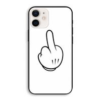 Middle finger white: iPhone 12 Pro Biologisch afbreekbaar hoesje