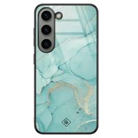 Samsung Galaxy S23 glazen hardcase - Touch of mint