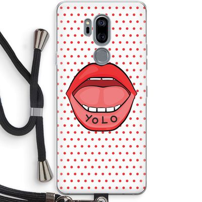 Yolo Denise: LG G7 Thinq Transparant Hoesje met koord