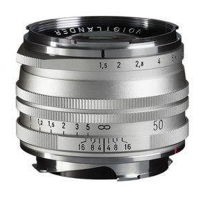 Voigtländer Nokton 50mm F/1.5 II M.C. Leica M Mount zilver