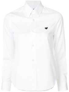 Comme Des Garçons Play chemise à logo brodé - Blanc