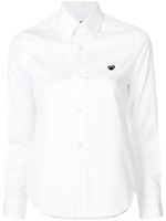 Comme Des Garçons Play chemise à logo brodé - Blanc Comme Des Garçons Play chemise à logo brodé - Blanc