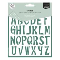 Vaessen Creative • stencil alfabet hoofdletters 15x15cm