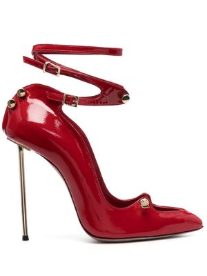 HARDOT escarpins à détail de pin 120 mm - Rouge