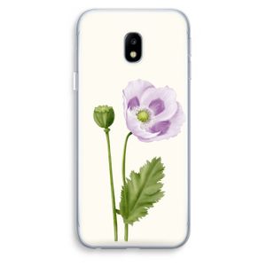 Purple poppy: Samsung Galaxy J3 (2017) Transparant Hoesje