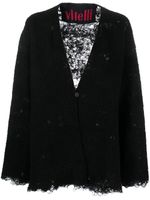 VITELLI cardigan à effet usé - Noir